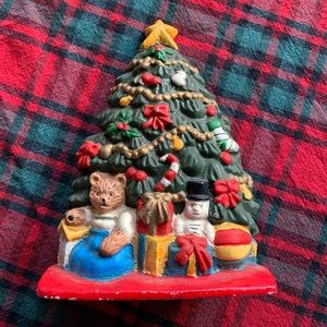 Cast Iron Door Stop Christmas Door